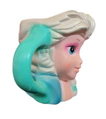 Taza de cerámica con diseño de " PRINCESA ELSA " de frozen, pintada y  esculpida a mano en 3D, taza de café novedosa, capacidad para 350 ml :  Amazon.com.mx: Hogar y Cocina