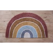 Haba spielzeug zu günstigen preisen jetzt vergleichen und sparen! Little Dutch Teppich Rainbow Shape Pure Nature 80 X 130 Cm Kaufen Bloominghome