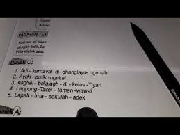 Mari kita simak contoh soal ddan jawabanya berikut ini. Bahasa Lampung Menyusun Kalimat Kelas 3 Sd Youtube