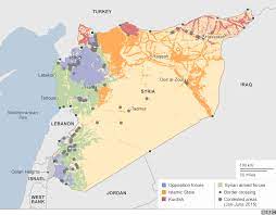 Template:syrian civil war detailed map. Syria Mapping The Conflict Bbc News Map Syria Russia Map