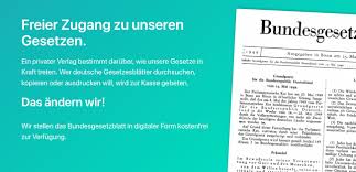 Zahlen, die für sich sprechen und politiker seit jahren umtreiben. Offenegesetze De Freier Zugang Zu Unseren Gesetzen