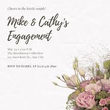 Nice create blank wedding invitations free ideas. Customize 49 Engagement Party Invitations Templates Online Canva