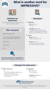 Synonyms For Impressive Thesaurus Net