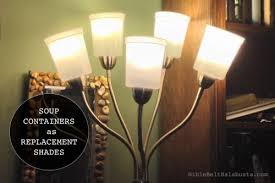 Alumni paper floor lamp chrome finish with white paper shade lightaccentsus 4.5 out of 5 stars (46). Instant Free Replacement Shades For Multi Head Lamp Diy Diy Floor Lamp Replacement Lamp Shades Floor Lamp Makeover