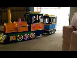 Customized Peppa Pig Trackless Train Train Rides Trains For Sale Amusement