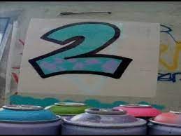 How To Do Street Art Graffiti Number 2 - Youtube