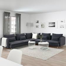 Soderhamn كنبة زاوية 6 مقاعد Samsta رمادي غامق Ikea