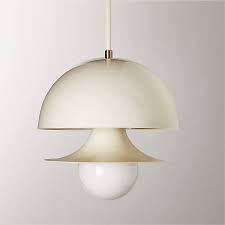 Keep your pendant lighting simple with a mini pendant style like halogen mini pendant lights, or make a bold statement with large pendant styles like oversized drum shade pendant lights. Bali White Pendant Light 14 Cb2