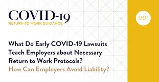 More likely to work in healthcare, education, retail and other jobs that can't be done from home. What Do Early Covid 19 Lawsuits Teach Employers About Necessary Return To Work Protocols How Can Employers Avoid Liability Capes Sokol