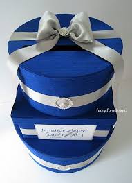 Wedding Gift Box Card Holder Royal Blue By Laceyclairedesigns Wedding Gift Boxes Card Box Holder Card Box