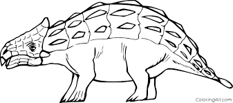 Ankylosaurus was an armored herbivorous dinosaur that resembled a bulky tank and lived from the jurassic to the cretaceous period. Walking Ankylosaurus Coloring Page Coloringall