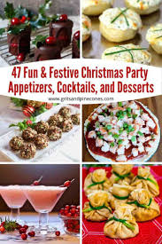 With christmas almost upon us, let's be prepared to whip up some easy christmas appetizers everyone will enjoy. 37 Fun Festive Appetizers Cocktails Sweet Endings Christmas Party Food Appetizers Party Food Appetizers Festive Appetizers