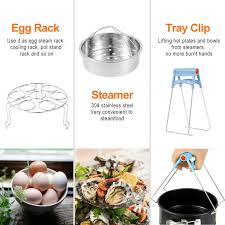 Giant instant pot pancakes take breakfast to a whole new level. Home Furniture Diy Slow Cookers 12pc Instant Pot Accessories Steamer Basket Egg Steam Rack Camping Cooking Set Bortexgroup Com