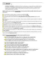 Savvas realize spanish answer key. Faulty Parallelism Exercise Docx Parallelism Exercise 30 Name Definition Parallelism Is A Similarity Of Form In Words Phrases Or Clauses That Have Course Hero