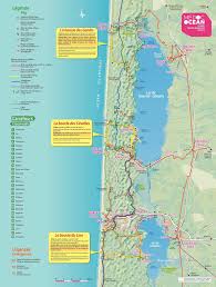 Plan Des Pistes Cyclables 2016 Logo Mo Hourtin Plage Lacanau Ocean Lacanau
