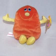 1994 Commonwealth Orange Jelly Beans Beanbag Plush Orange Jelly Beans Jelly Beans Dinosaur Stuffed Animal