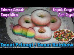 Resep donat kentang takaran sendok anti gagal. Donat Pelangi Donat Rainbow Tanpa Kentang Takaran Sendok Tanpa Mixer Enak Empuk Lembut Youtube