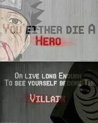 From a believer to cynist he changed quickly. Naruto Quotes Obito Cool Quotesgram
