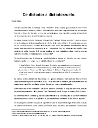 Y también este libro fue escrito por un escritor de libros. Pdf De Dictador A Dictadorzuelo Tania Riera Academia Edu