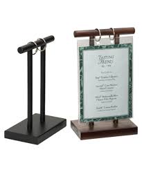 Wooden T Bar Flip Stand Table Tents Wedding Table Sign Holders Menu Stand