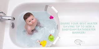 Bathing your child in water higher than the ideal temperature can burn their sensitive skin and even lead to dry skin. Babydam On Twitter To Kick Off The Start Of Watersavingweek We Are Giving You The Chance To Win A Babydam Bathwater Barrier You Can Save Up To 56 Litres Of Water Per Bath