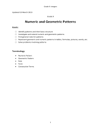 Also get free sample papers, last year question papers, hots, syllabus, multiple choice questions (mcqs) easy to learn and understand concepts of all chapters, as per ncert and cbse guidelines. Numeric And Geometric Patterns