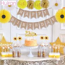 Check out our sunflower party decorations selection for the very best in unique or custom, handmade pieces from our party décor shops. 13pcs Set Sunflower Happy Birthday Banner Bunting Flag Party Decoration Shopee Malaysia
