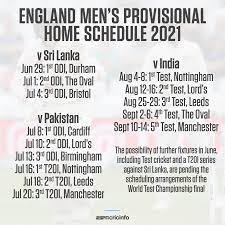 India vs england (ind vs eng) test series 2021 schedule: England Plan For Full Calendar And Return Of Crowds In 2021 Home Season