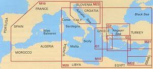 Imray Chart M10 Western Mediterranean Gibraltar To The Ionian Sea