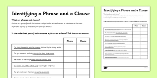 Why i thought so—direct object 7. Phrases And Clauses Quiz Primary Resources