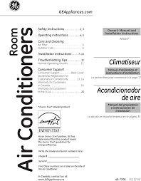 Find all the parts you need for your ge air conditioner ast05lcs1 at repairclinic.com. 001 Window Air Conditioner User Manual General Electric