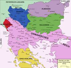 Deutsch Grenzen 1912 Vor Dem Ersten Balkankrieg English Frontiers 1912 Before The First Balkans War Serbien Bulgarien Ungarn