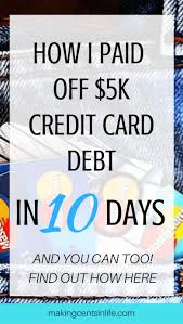 It is an efficient, affordable way to handle credit card debt, either through a debt management plan, a debt consolidation loan or debt settlement program. Reduce Debt Fast How I Paid Off One Credit Card Debt In Just 10 Days