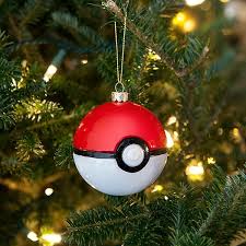 Pokeball Glass Ornament Set Geek Christmas Geek Christmas Ornaments Nerdy Christmas Decorations