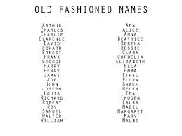 Names Old Fashioned Old Fashioned Names Name Inspiration Writing Inspiration