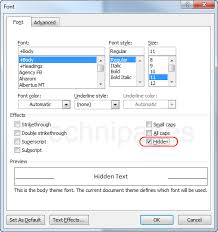 I have several figures in a word document (2016). Word 2019 2016 How To Hide Or Unhide Text Technipages