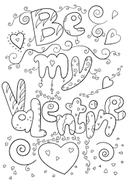 Be My Valentine Coloring Page From Valentine S Day Cards Category Select F Valentine Coloring Sheets Valentine Coloring Valentines Day Coloring Page