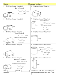 Found worksheet you are looking for? Hw Volume Of Prisms Cylinders Teaching Resources