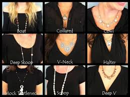 Some Necklaces Go With Some Necklines But Not With Others This Blog Post Will Help You Figure Out What Necklace Necklace For Neckline Necklace Guide Fashion