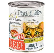 Pati Life Beef Sigir Etli Yetiskin Tahilsiz Kedi Konservesi 415 Gr Kedi Yas Mamalari Pati Life