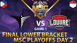 Groups (3 → 1) then single elimination. Game 2 Final Lower Bracket Arkangel Vs Louvre Esports Msc 2019 Mlbb Youtube