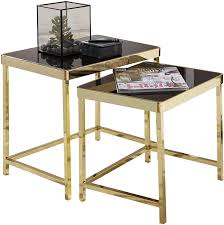 You can also filter out items that offer free shipping, fast delivery or free return to narrow. Finebuy Vivi Set Of 2 Table Black Gold Side Table Metal Glass Coffee Table Set Of 2 Tables Small Living Room Table Metal Table With Glass Top Modern Storage Table