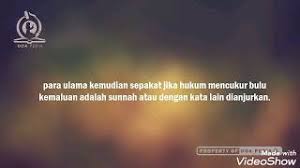 Memangkas bulu sekitar kantong buah pelir atau skrotum untuk. Hukum Mencukur Bulu Kemaluan Dalam Islam Youtube