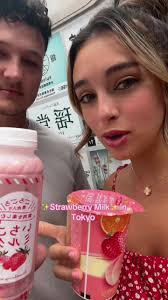 On the hunt for Strawberry Milk! 🥰💗✨ #tokyo #japan #strawberrymilk #yum  #yes #fyp