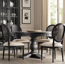 You can buy tables, chairs, and this chair from the merris collection features wood with seasoned finishes and contrasting darker tones. Source Restoration Hardware Kitchen Table French Dining Chairs Dining Room Chairs Round Dining Room