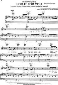 Download and print in pdf or midi free sheet music for (everything i do) i do it for you by bryan adams arranged by trumpetdude315 for piano (solo). Everything I Do 3 Bryan Adams Free Piano Sheet Music Pdf