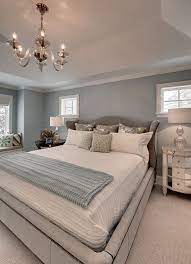 Bedroom With Calm Cool Blues Grays House Of Turquoise Great Neighborhood Homes Master Bedroom Colors Master Bedroom Paint Home Bedroom