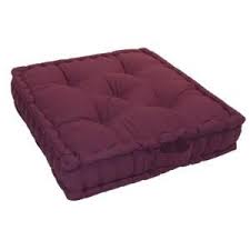 Coussin De Sol Grand Format 100 Coton 60x60x15 Cm Aubergine Coussins De Sol Coussin Matelas Matelas De Sol
