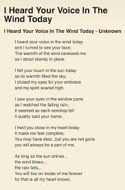 I Heard Your Voice In The Wind Today Grieving Quotes Sympathy Quotes Grief Quotes