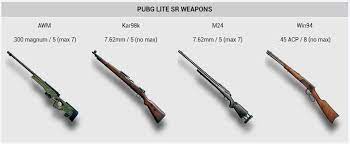 Pubg Lite Weapons Full List Latest News In Pubg Lite